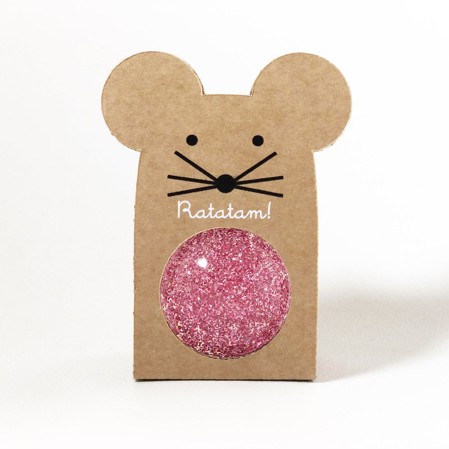 Ratatam Flummi - Mouse Bouncy Ball GLITZER