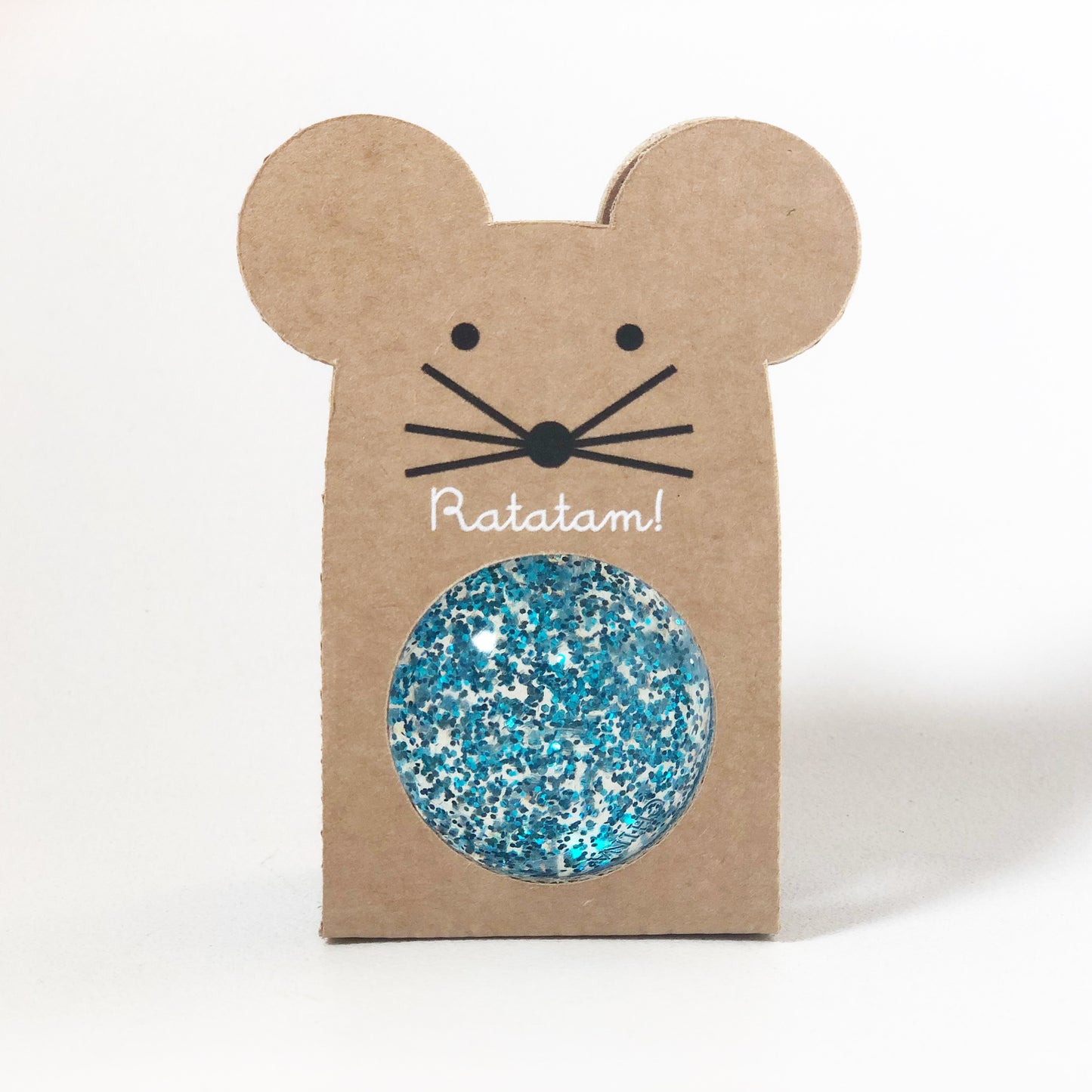Ratatam Flummi - Mouse Bouncy Ball GLITZER