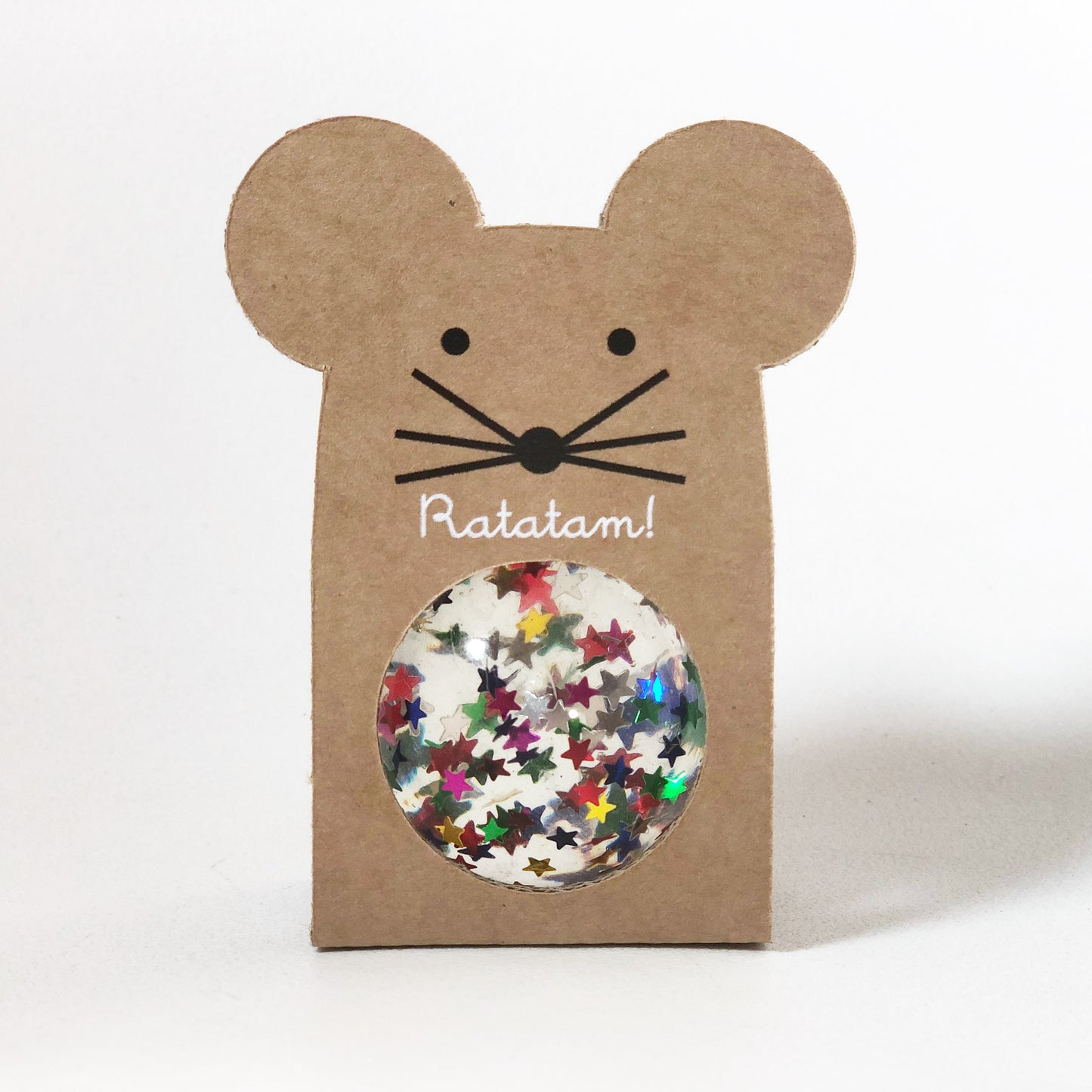 Ratatam Flummi - Mouse Bouncy Ball GLITZER