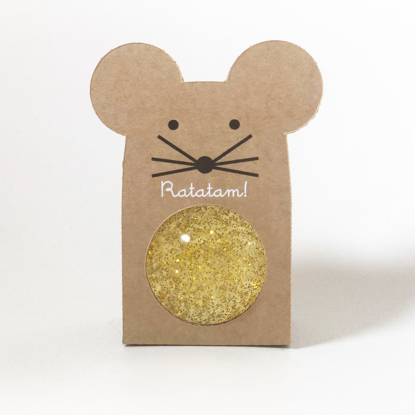 Ratatam Flummi - Mouse Bouncy Ball GLITZER