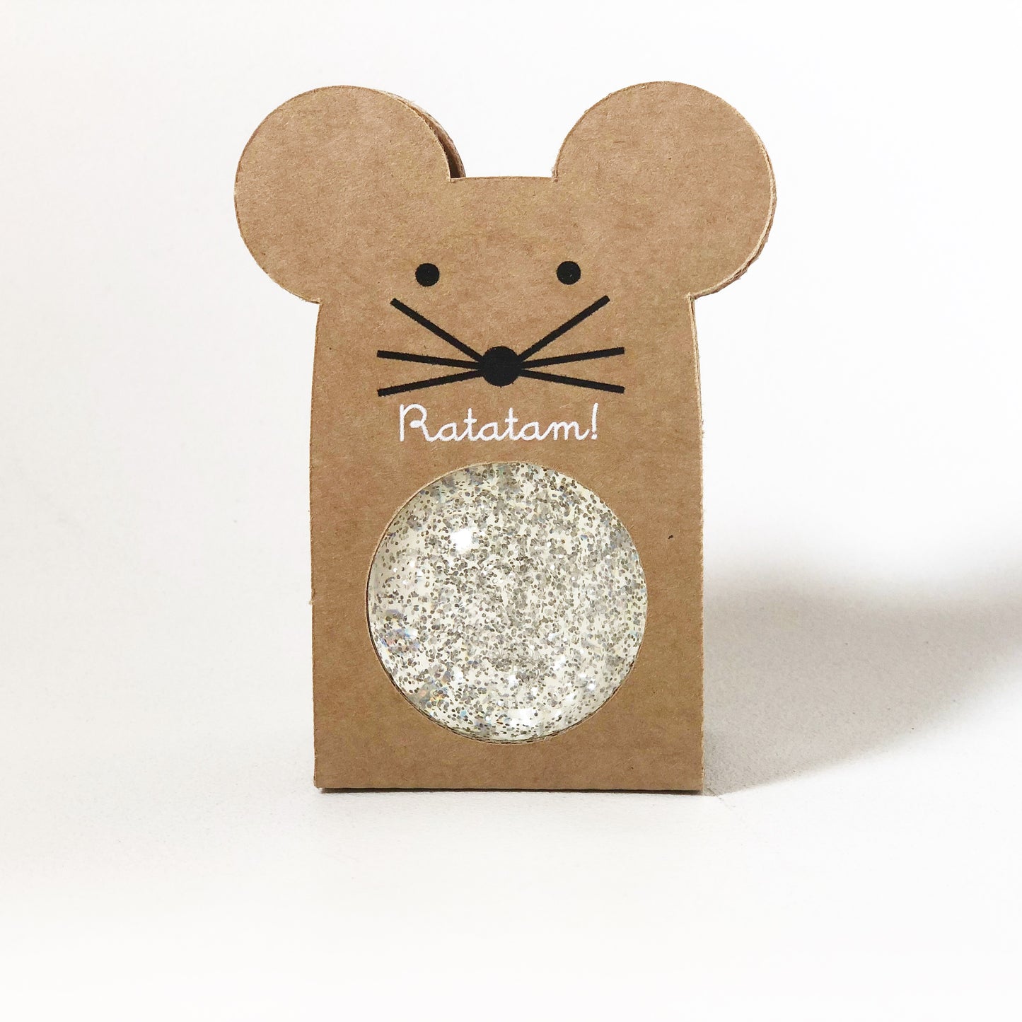 Ratatam Flummi - Mouse Bouncy Ball GLITZER