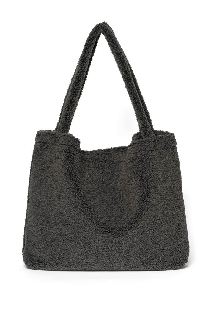 Studio Noos Mom Bag "Chunky Teddy" - Teddy Dark Grey