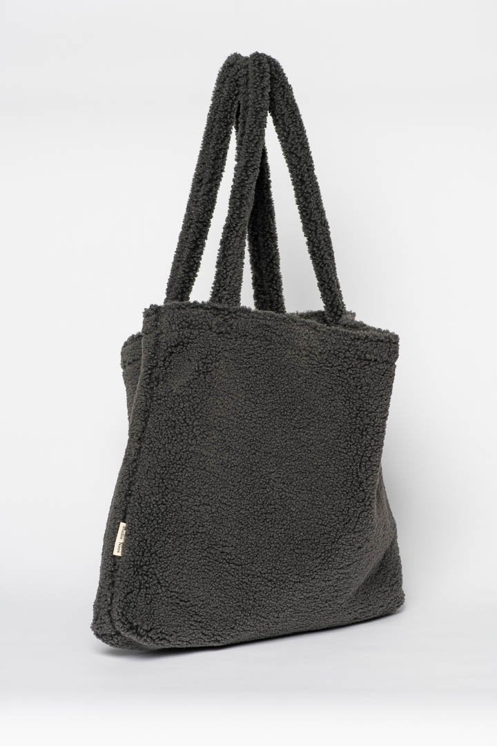Studio Noos Mom Bag "Chunky Teddy" - Teddy Dark Grey