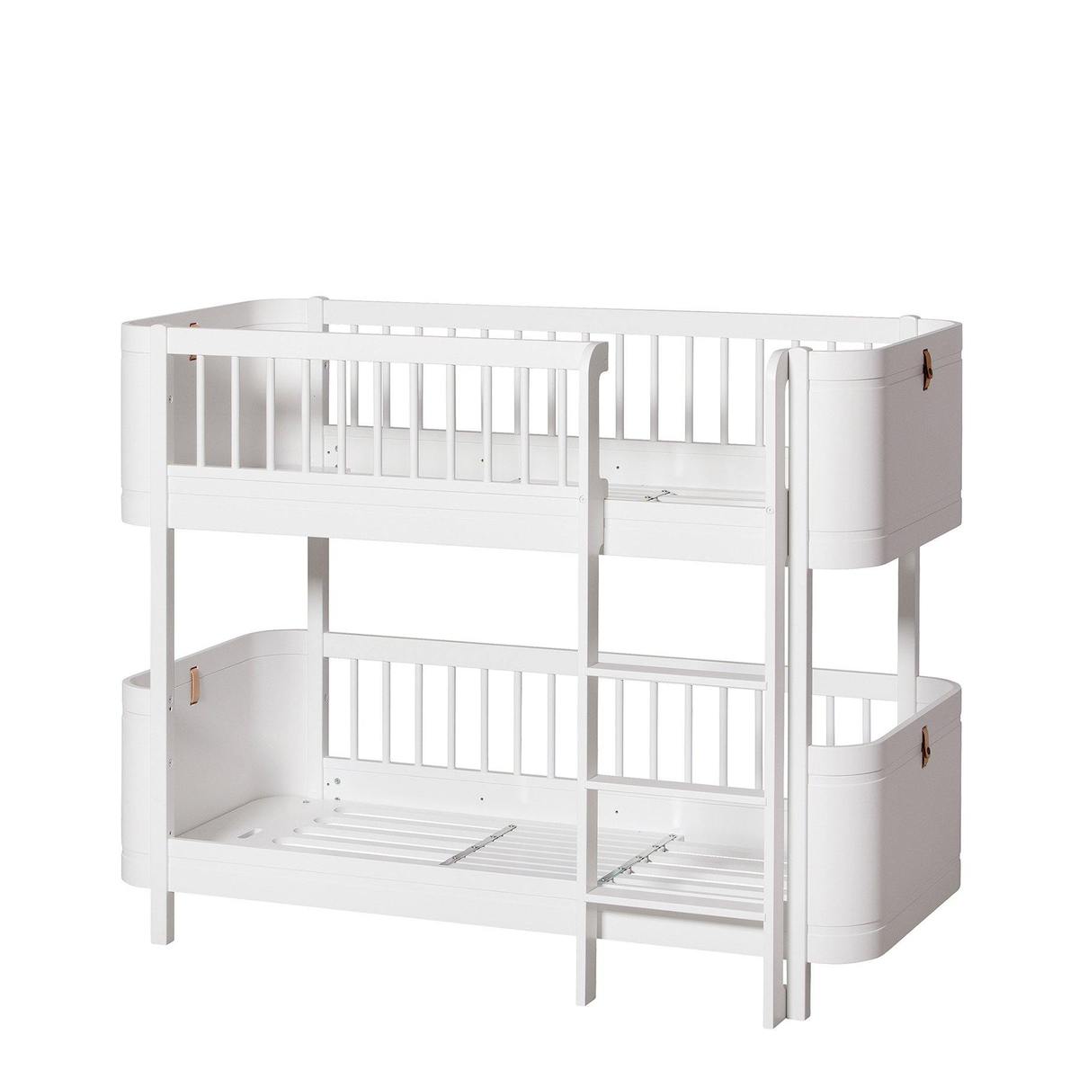 Oliver Furniture Wood Mini+ Halbhohes Etagenbett - in Weiß