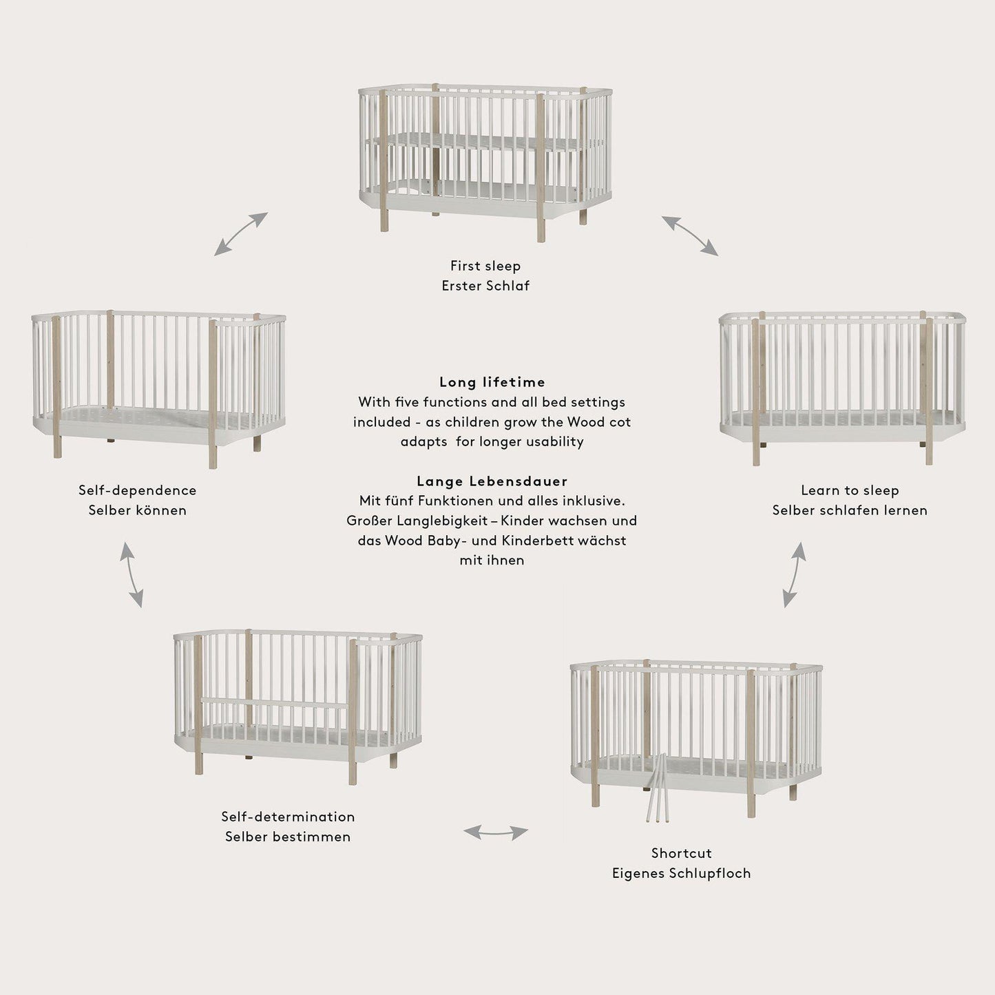 Oliver Furniture Wood Baby- und Kinderbett - Weiß