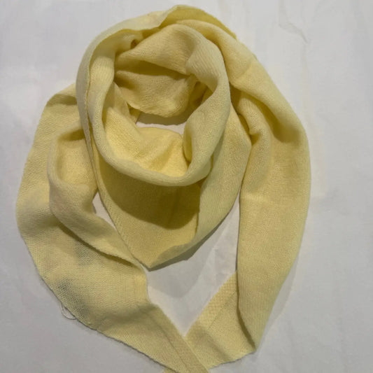 Stadtkinder - Dreieckstuch in Butteryellow aus 100 % Wolle