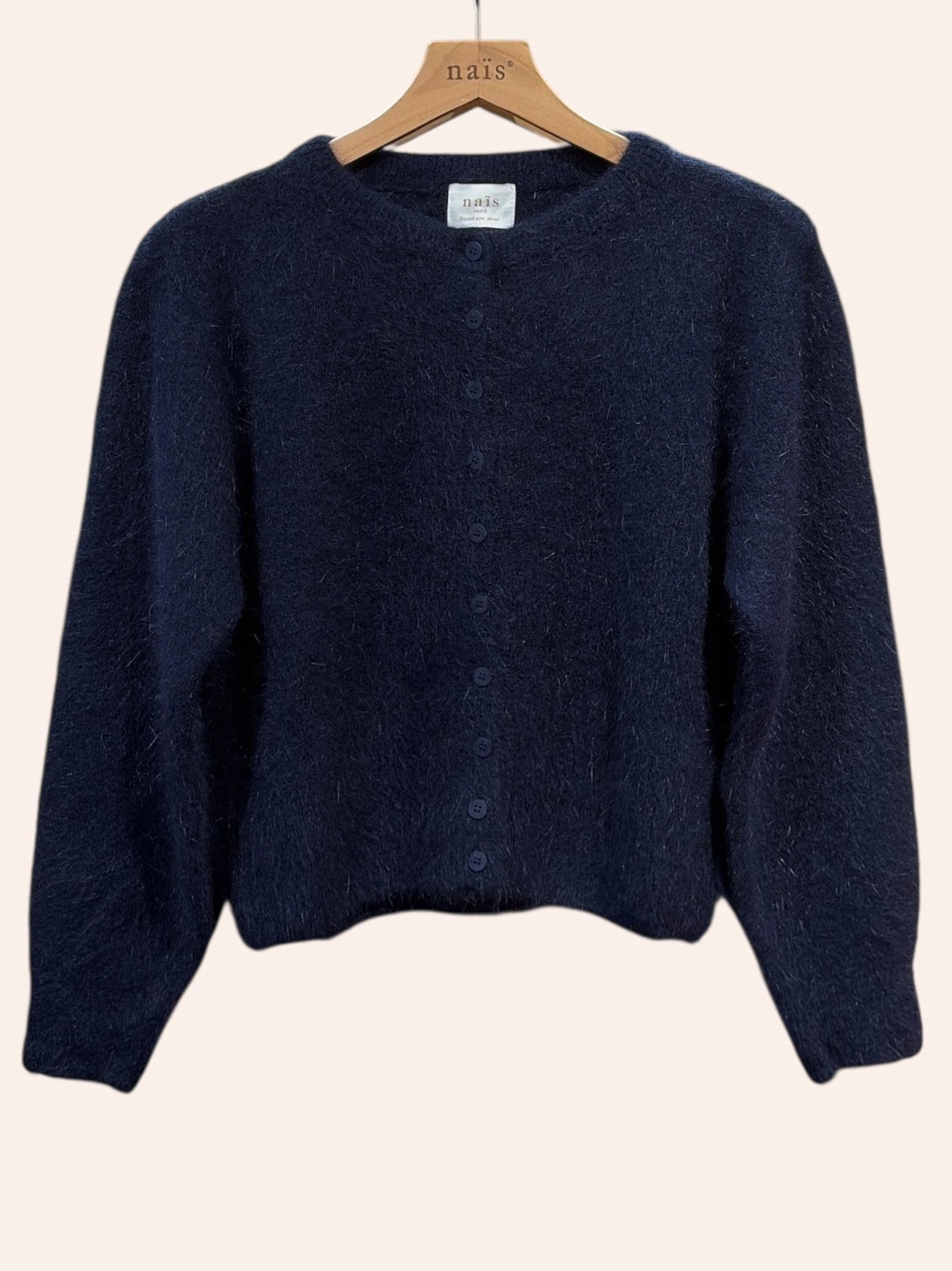 Naais Paris - Cardigan Onesize aus Angora in navyblue