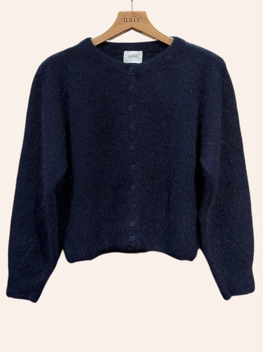 Naais Paris - Cardigan Onesize aus Angora in navyblue