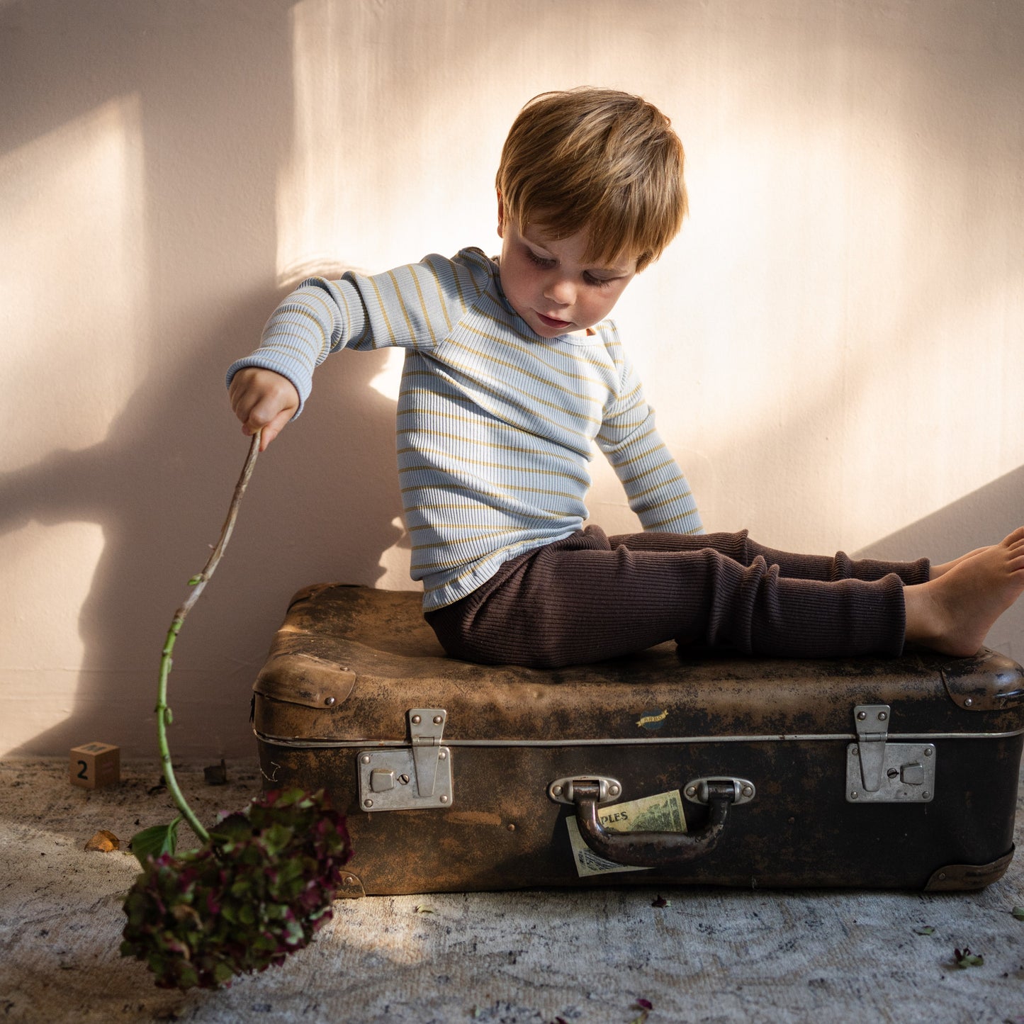 Minimalisma - Active Babyleggings in Dark Chocolate aus 100 % Merinowolle