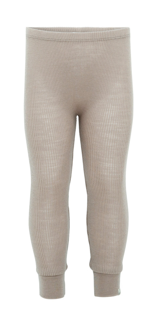 Minimalisma - Active Babyleggings in Camel Melange  aus 100 % Merinowolle