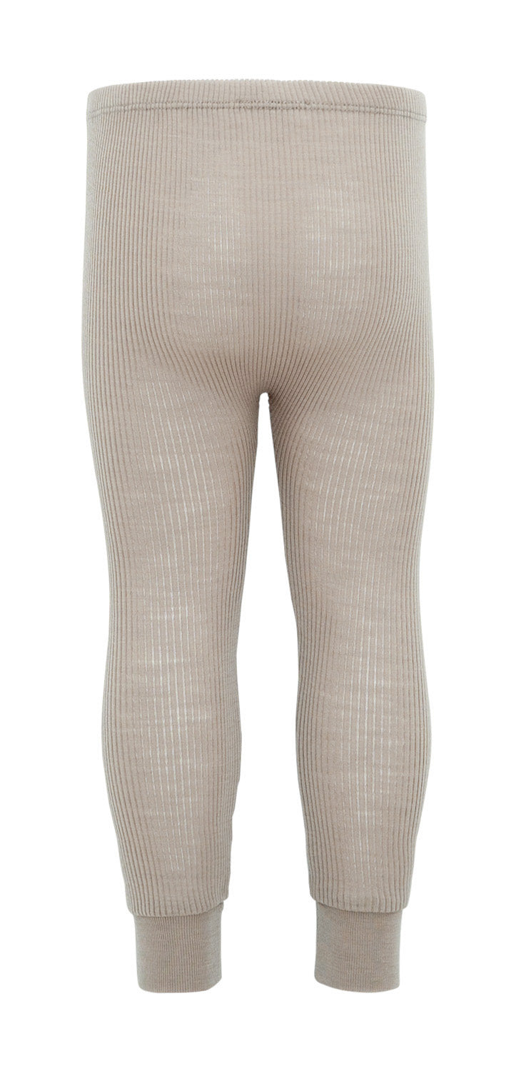 Minimalisma - Active Babyleggings in Camel Melange  aus 100 % Merinowolle