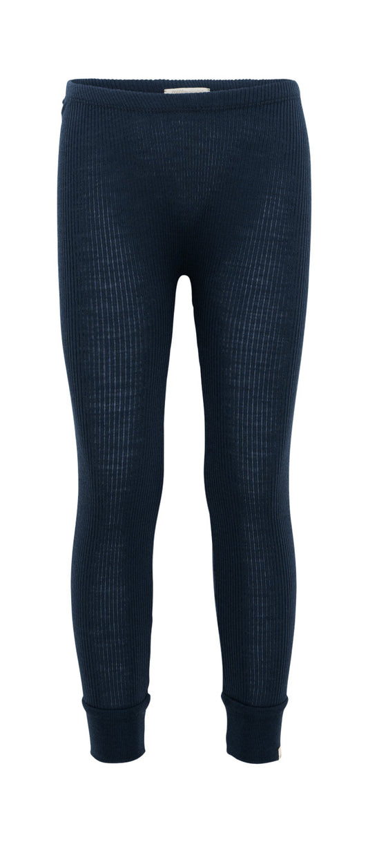 Minimalisma - Active Babyleggings in Night Blue aus 100 % Merinowolle