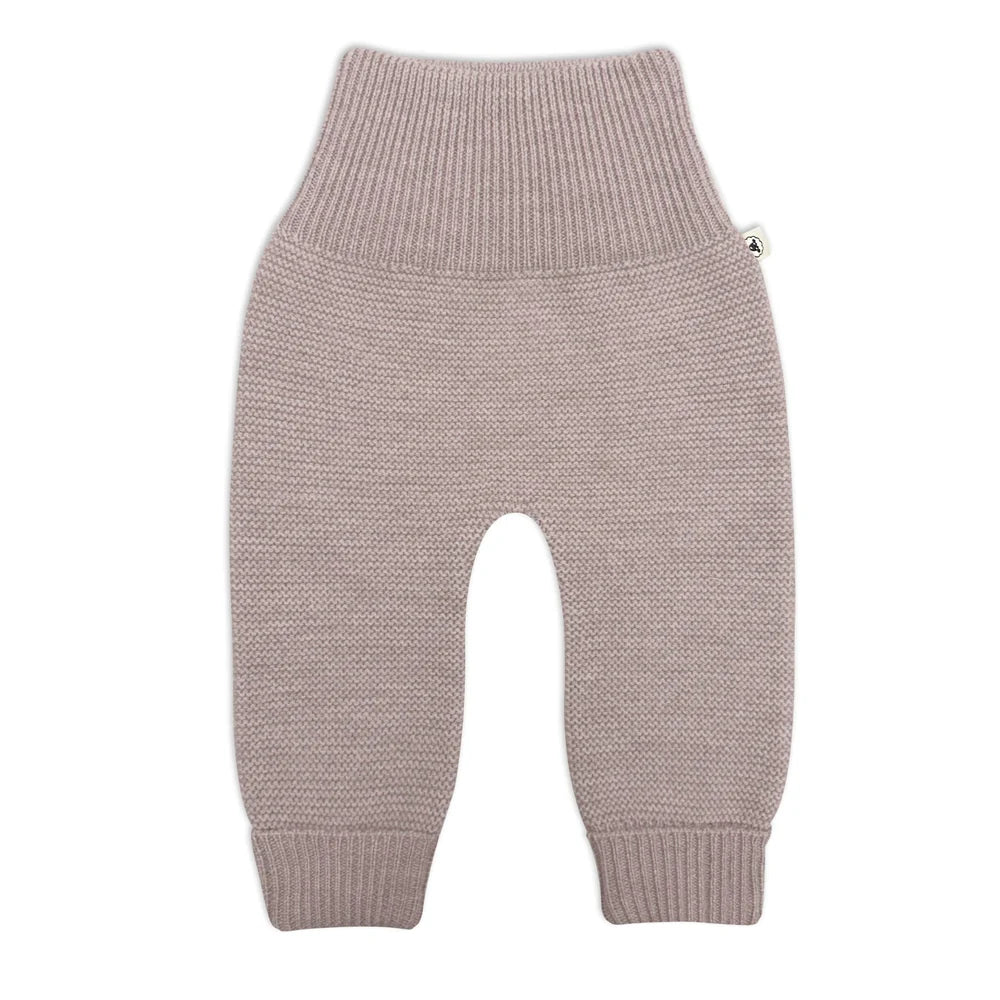 Lille Toni - Strickhose für Babys Frido in Camel Melange aus. 100 % Merinowolle 0-1 Jahr
