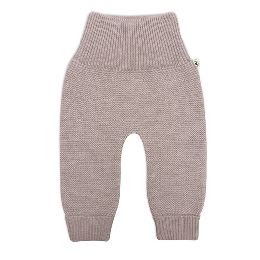Lille Toni - Strickhose für Babys Frido in Camel Melange aus. 100 % Merinowolle 0-1 Jahr