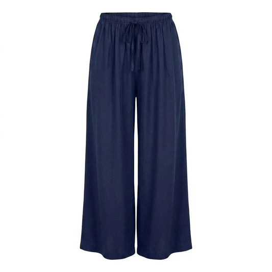 Stadtkinder - Satinhose in Dunkelblau Onesize mit Gummizug