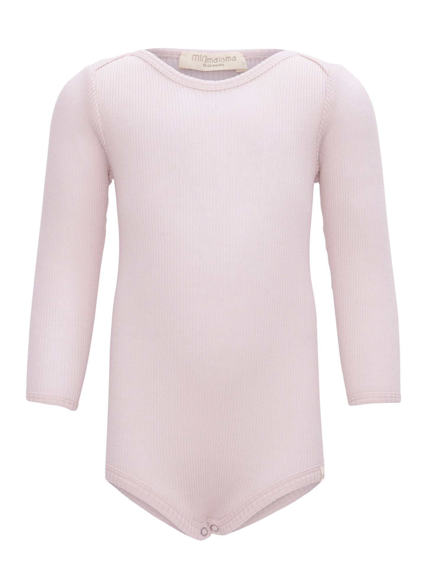 Minimalisma - Alaska Baby Langarm Body in Rose aus 100 % Merinowolle