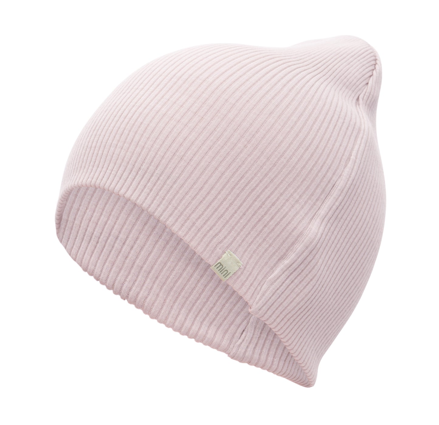Minimalisma - Andersen Kinder Mütze  mitwachsend in Rose Peony aus 100 % Merinowolle