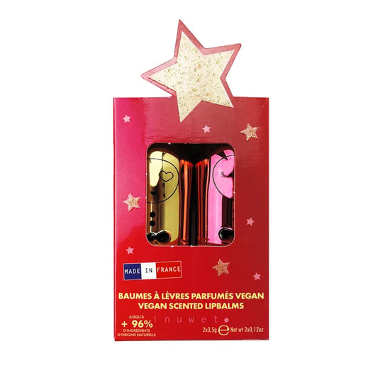 Inuwet - Lippenbalsam Duo Set Himbeere & Liebesapfel Geschnmak