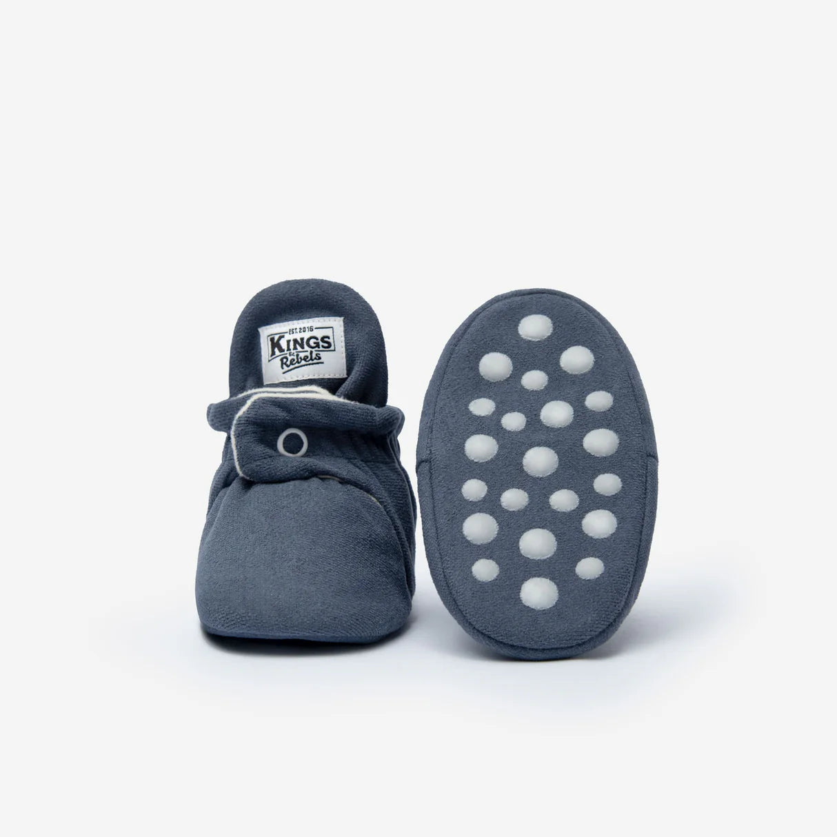 Kings&Rebels - Gamuza Classic Babyboots in Midnight Blue NEU