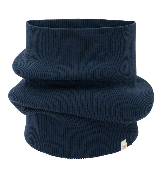 Minimalisma - Argir Loop mitwachsend aus 100 % Merinowolle Night Blue aus 100 % Merinowolle