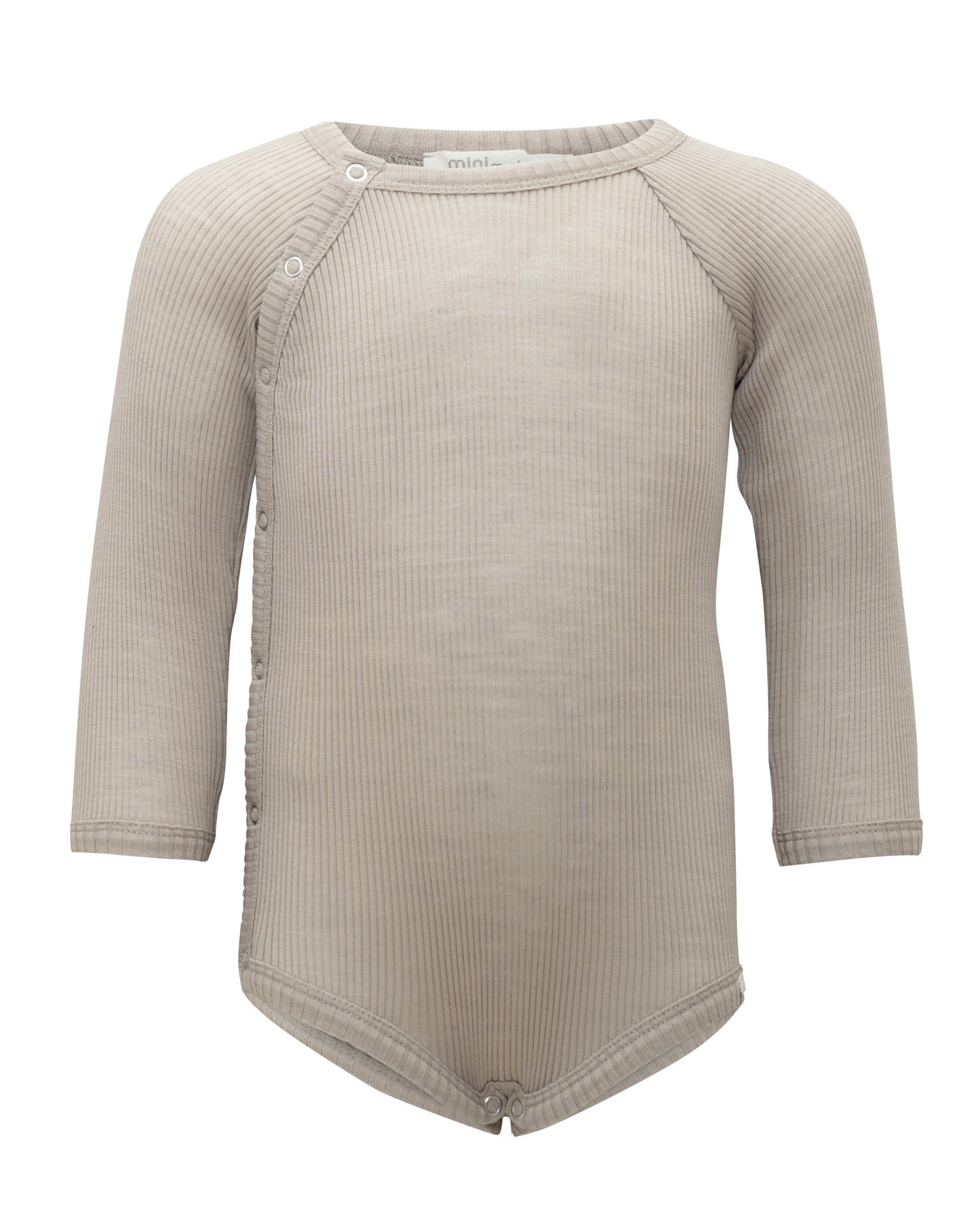 Minimalisma -  Ask Wickelbody aus 100 % Merinowolle in Beige Melange
