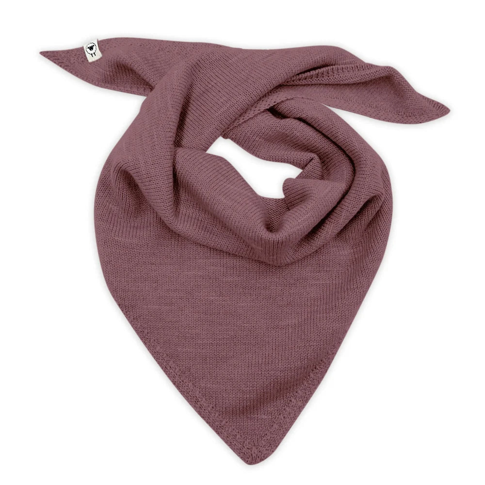 Lille Toni - Dreieckstuch Elise in Mauve für Babys & Kinder aus 100 % Merinowolle (Kopie)