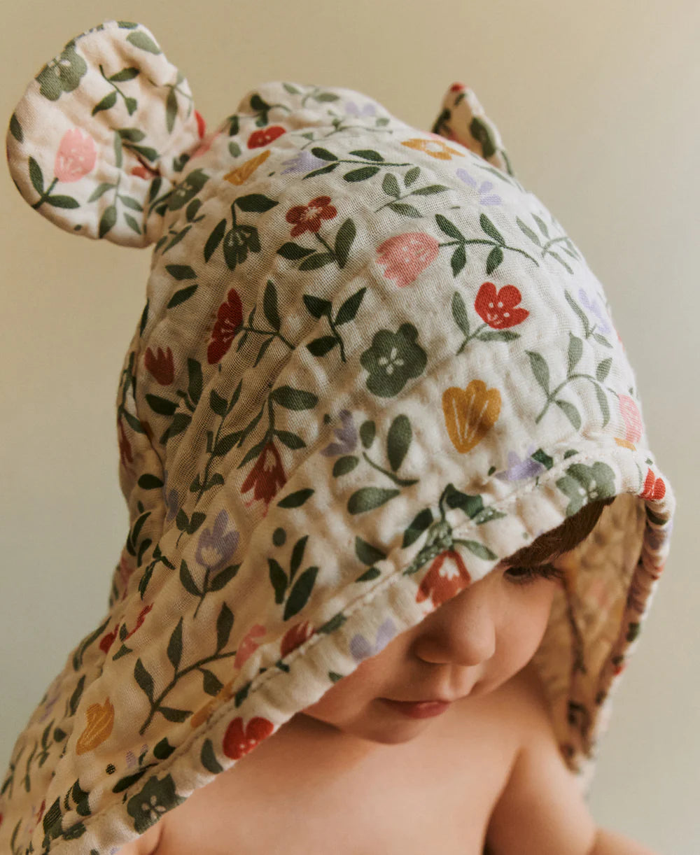 Dear April - Balou Baby Kapuzemhandtuch in Flower Market