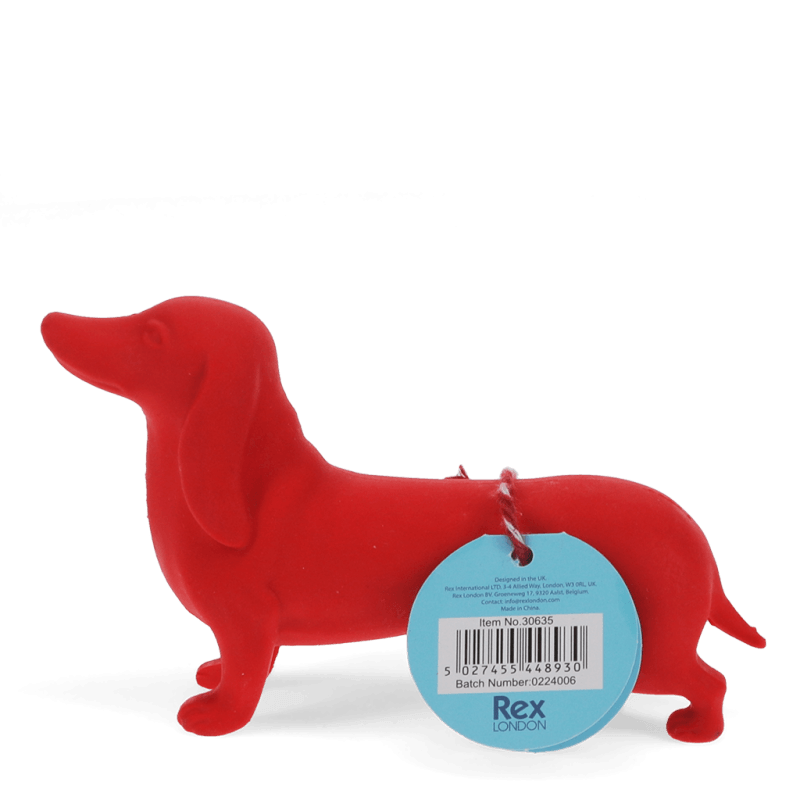 Rex London - Radiergummi Dackel in XXL  in Rot