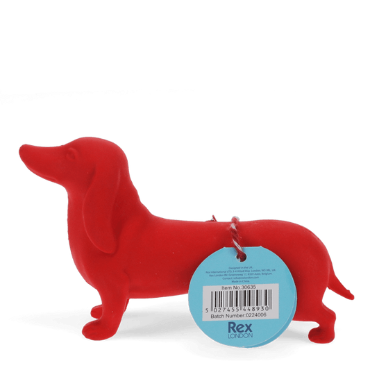 Rex London - Radiergummi Dackel in XXL  in Rot