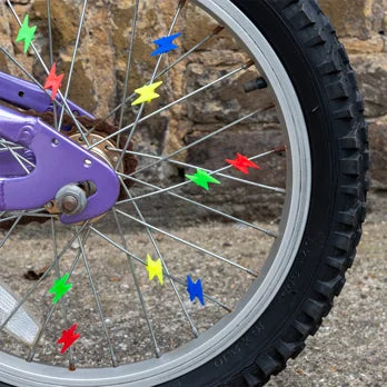 Rex London - bunte Fahrradspeicherclips bunte Blitze