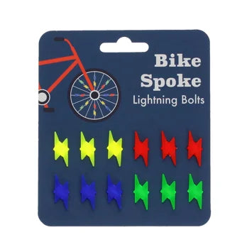 Rex London - bunte Fahrradspeicherclips bunte Blitze