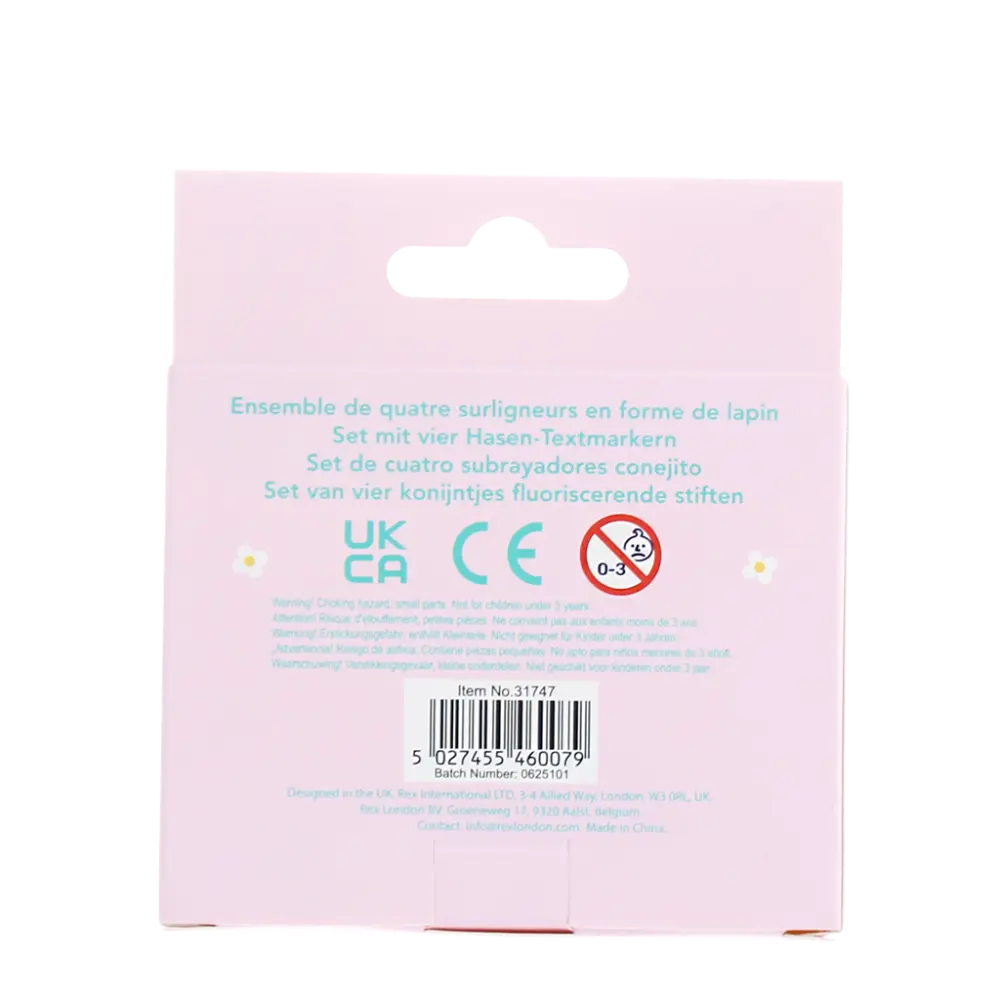 Rex- London- Bunny Oster Highlighters 4 er Set
