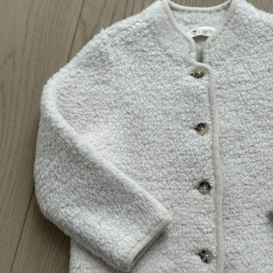 Lille Toni - Mira Jacke aus Merino in Creme mitwachsend