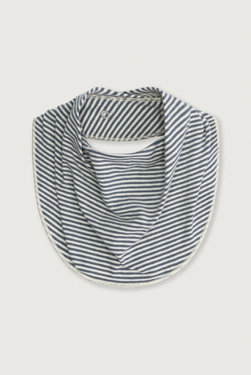 Gray Label - Baby Bib Halstuch in Blue Grey Cream aus 100 % Biobaumwolle Bandana