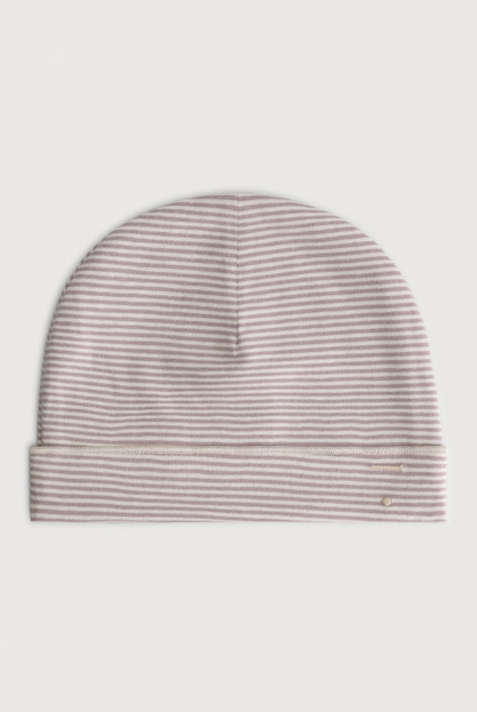 Gray Label - Baby Beanie in Berry Cream aus 100 % Biobaumwolle