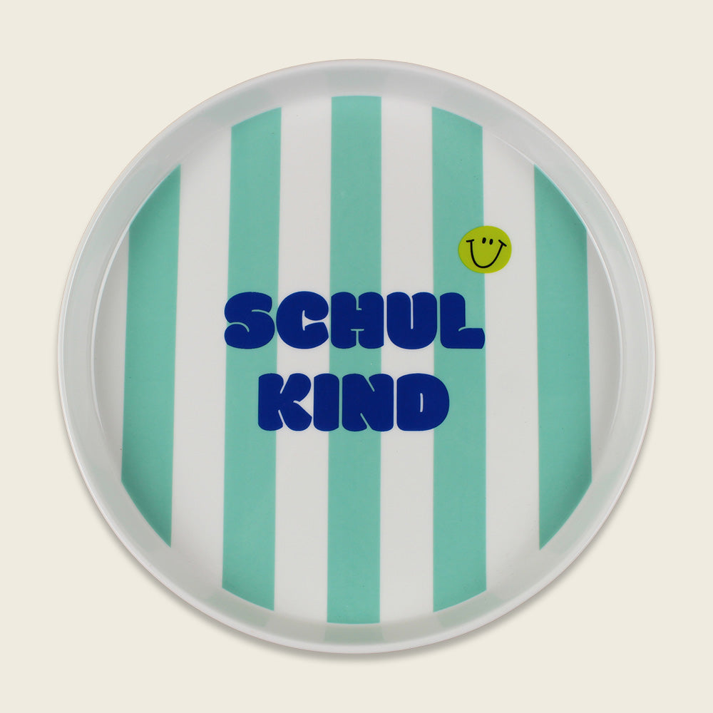 Ava & Yves - Schulkind Geschirrset bunt Mint