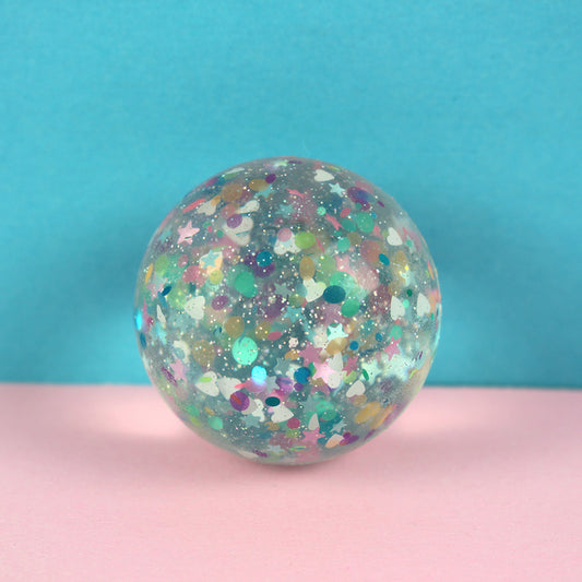 Ava & Yves - Glitzer Flummi Glitzer Konfetti bunt