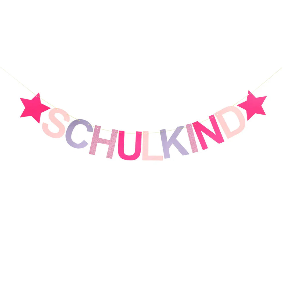 von Rike - Schulkind Girlande Rosa