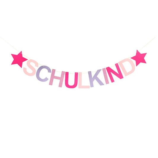 von Rike - Schulkind Girlande Rosa