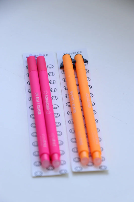 von Rike - radierbare Gelstifte im 2er Set Schulkind Edition