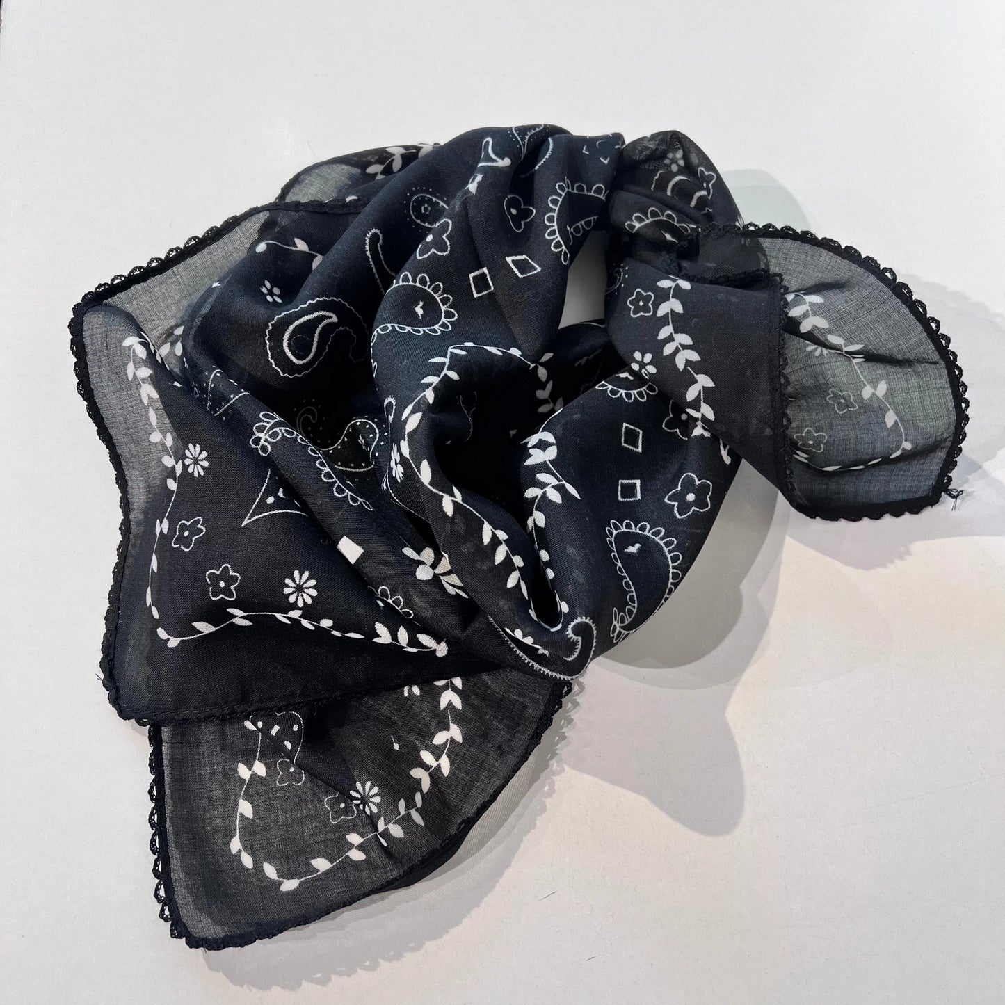 Stadtkinder - Bandana in weiss schwarz