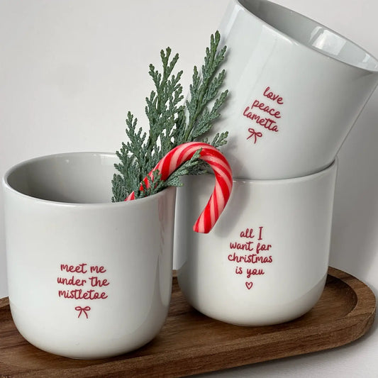 Goldscherben - Becher X-MAS all I want for christmas is you