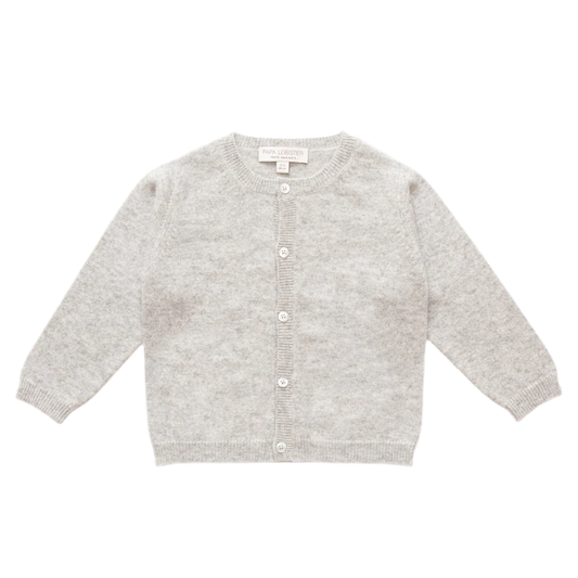 Papalobster - Kim Strickjacke mit Taschen aus 100 % Kaschmir in Schoko Melange