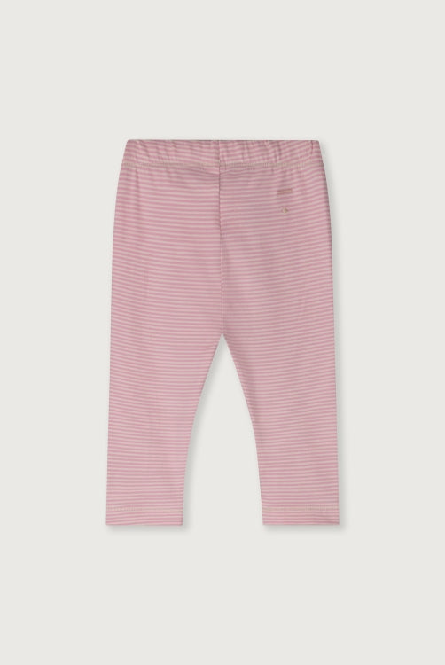 Gray Label  - Baby Leggings in Bubblegum gestreift aus 100 % Biobaumwolle GOTS