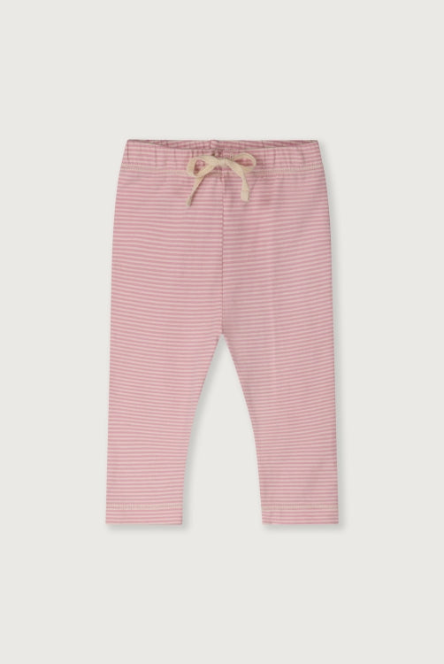 Gray Label  - Baby Leggings in Bubblegum gestreift aus 100 % Biobaumwolle GOTS