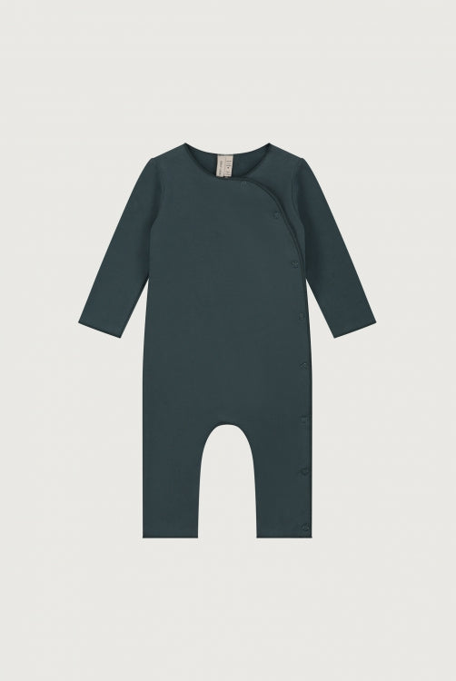 Gray Label -Strampler Overall in Blue Grey  aus 100 % BIobaumwolle