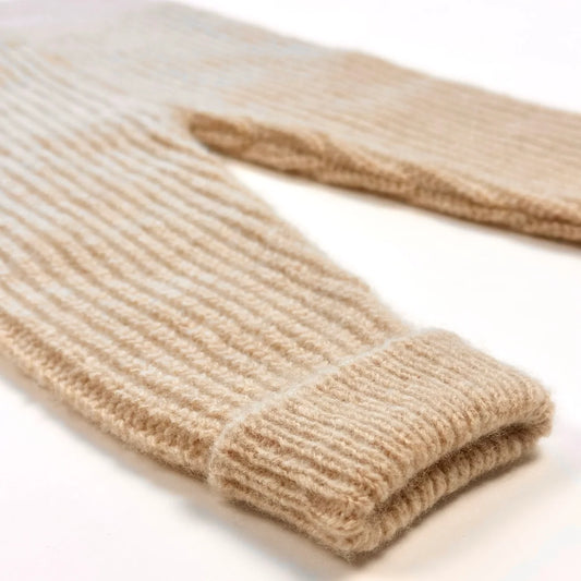 Papalobster - Babyhose COSI aus 100 % Kaschmir  in Beige Melange