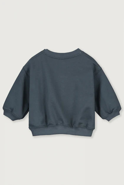 Gray Label Sweater - Baby Dropped Shoulder in Blue Grey