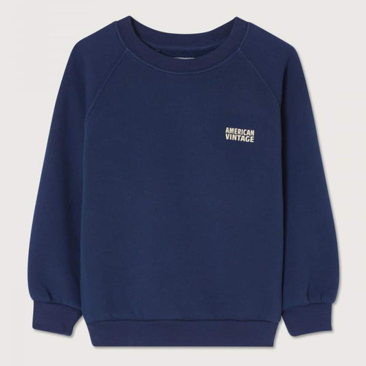 American -Vintage - Sweatshirt Izubird in Navy Vintage