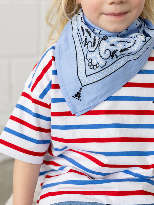 Atelier Rive - Bandana gross in Hellblau
